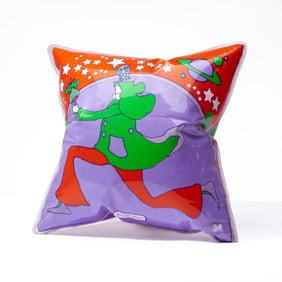 Peter Max Pop Art Blow Up Pillow 1960's