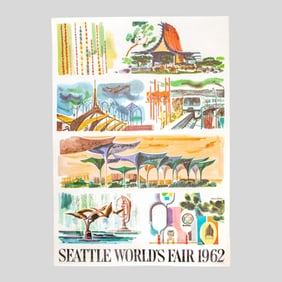 1962 Seattle World's Fair Irwin Caplan Poster