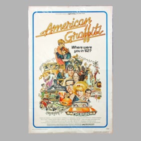 Vintage American Grafitti One Sheet Poster 27x41