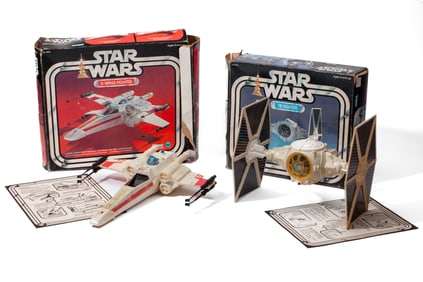 1978 Kenner Star Wars Boxed X-Wing and Tie-Fighter