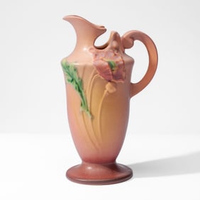 Roseville Pottery Poppy Line Pitcher 876-10