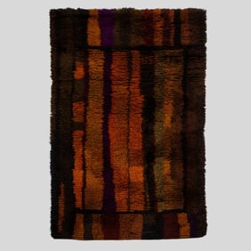 Mid-Century Scandinavian Rya Rug / Wall Hanging