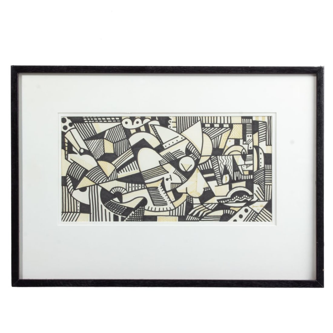 James Akins Geometric Abstract Ink Drawing (1 of 2)