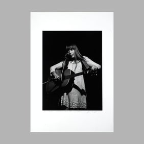 Joni Mitchell 1968 Loose Signed Print