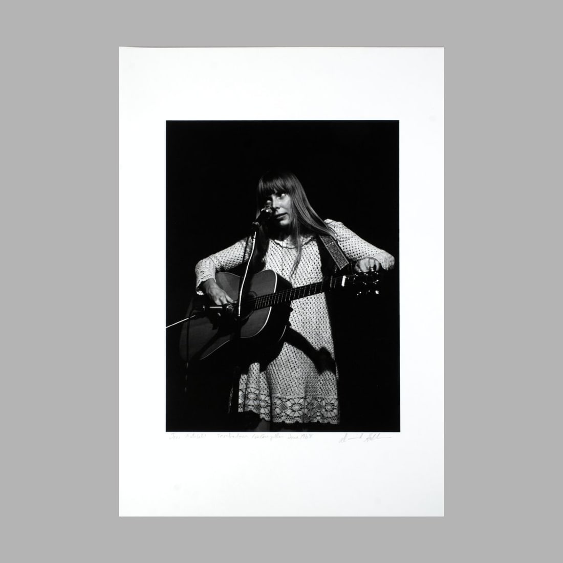 Joni Mitchell 1968 Loose Signed Print (1 of 3)