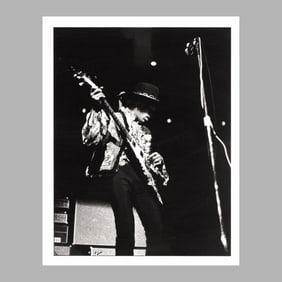 Jimi Hendrix 1968 Signed Inkjet Print