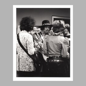 Jimi Hendrix Group 1968 Signed Inkjet Print