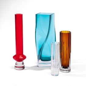 Mid Century Vases / Baccarat / Waterford / Krosno