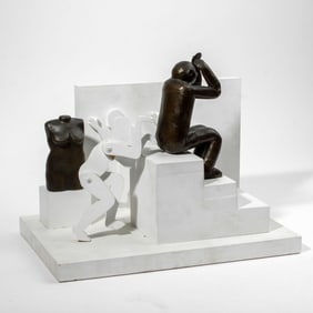 Vintage Surreal / Pop Art Mixed Media Sculpture