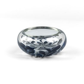 Dominick Labino Art Glass Bowl 1979