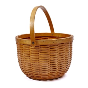 Vintage B. G. Higgins Pounded Ash Basket