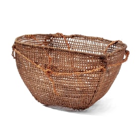 Important Antique Hesquiaht Basket by Virginia Tom
