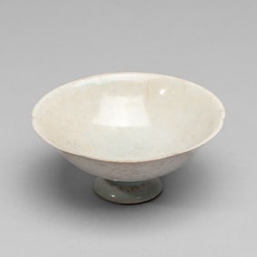 Chinese Song Dynasty Qingbai Stem Cup