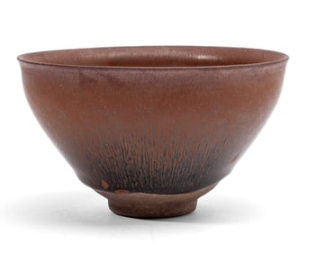 Chinese Temmoku / Jian Ware Hares Fur Pottery Bowl