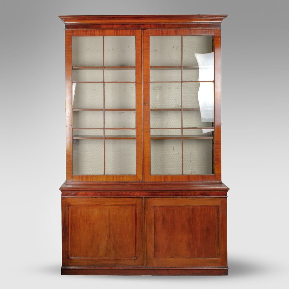 Georgian Mahogany Breakfront Bookcase (1 of 16)