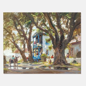 Anthony Thieme "Sun Spots, St Augustine" Oil