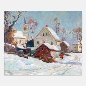 Anthony Thieme "Winter, Jewett Street Rockport"