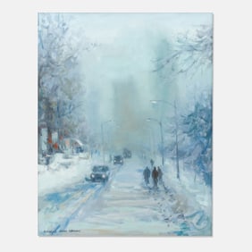 Angelo John Grado "Going Home (New York)" Oil