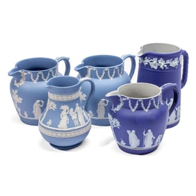 Wedgwood Blue Jasper Creamer / Pitcher / Jugs