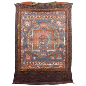 Nepali Yamantaka Buddhist Mandala Thangka Painting