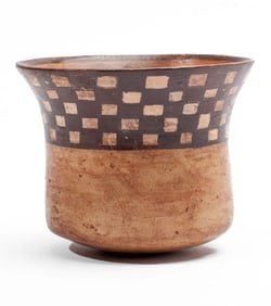 Nazca Pre-Columbian Checkerboard Pot