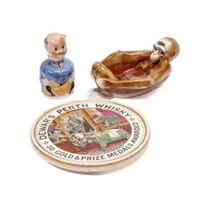 Antique Advertising / Monkey Dish / Carter's Ink
