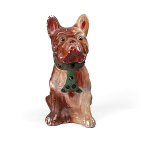 1930s Carnival Plaster Bulldog 14"