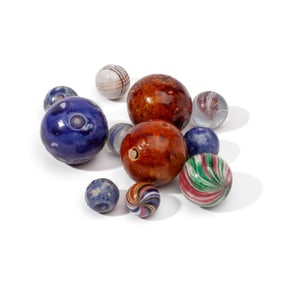 Antique Bennington & German Glass Marbles