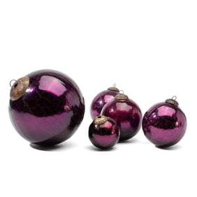 Kugel Midwest Christmas Glass Globe Ornaments