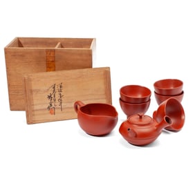 Japanese Tokoname Jozan Family Tea Set