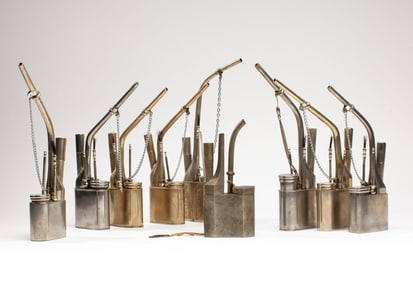 Collection 9 Chinese Opium Water Pipes