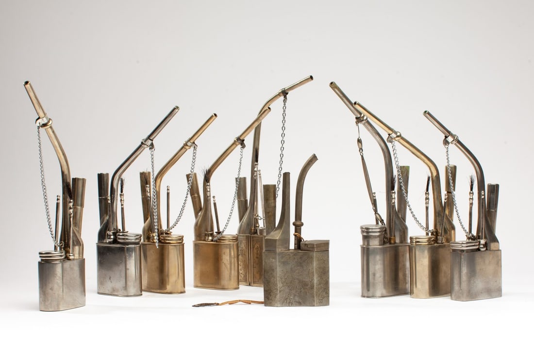 Collection 9 Chinese Opium Water Pipes (1 of 8)