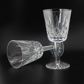 Waterford LISMORE Water Goblets Set 12