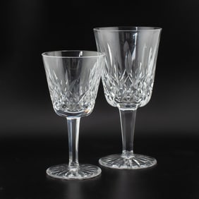 Waterford LISMORE Water & Claret Wine Goblets