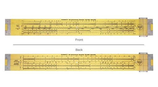 Vintage Pickett Slide Rule Advertising Trade Sign