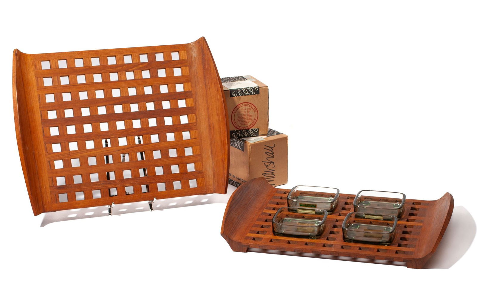Pair Jens Qustgaard for Dansk Lattice Trivet Trays (1 of 10)