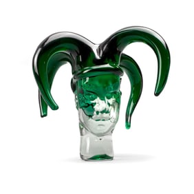 Lon Clark (WA) "Jester" Art Glass Sculpture