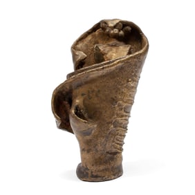 Vintage Mid-Century Brutalist Bronze Sculpture