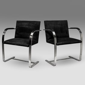 Pair "BRNO" Chairs Style of Mies van der Rohe
