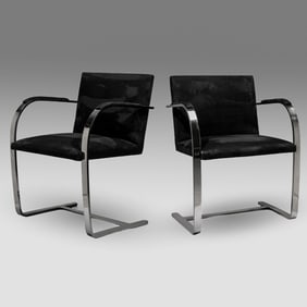 Pair "BRNO" Chairs Style of Mies van der Rohe