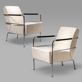 Pair Gunilla Allard "Cinema" Easy Chairs by IFC