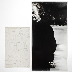 Nicanor Parra Signed Poem & Photograph