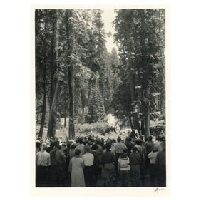 Ansel Adams Signed Silver Gelatin Print