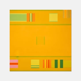 Thomas Bang "IBM Flow No.5" Oil on Canvas