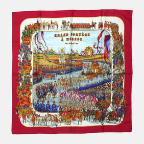 Hermes GRAND CORTEGE Moscow Silk Scarf