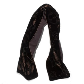 Louis Vuitton Silk Velvet Echarpe Scarf Stole