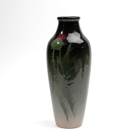 Weller Pottery Thistle Vase 11"