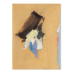 James Waterman (WA) Abstract Collage w/ Gold Leaf