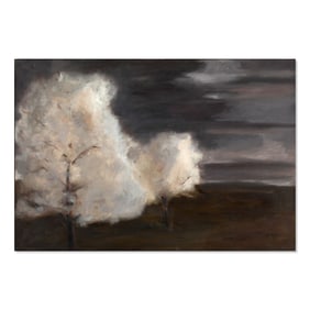 Norman Lundin (WA) "Landscape with White Trees"