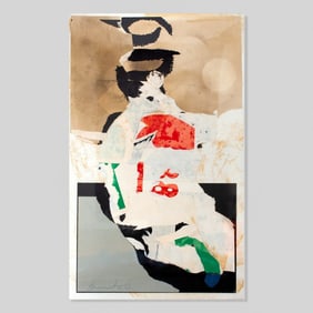 Galen Garwood (WA) "Oriental Lady" Collage